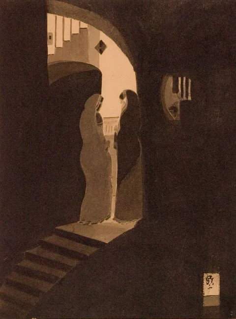Gaganendranath Tagore, Meeting at the Staircase