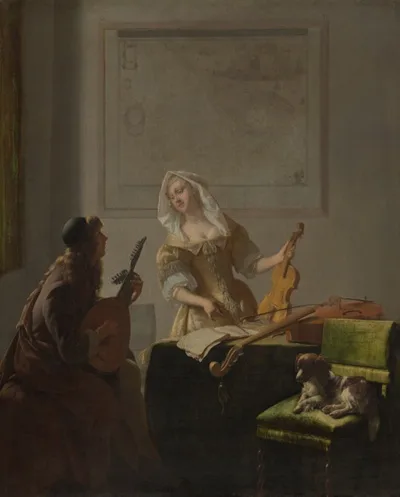 Jacob Ochtervelt, The Music Lesson