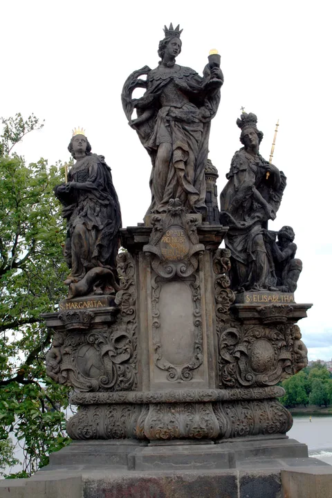 Jan Brokoff, Statues of Saints Barbara, Margaret and Elizabeth, Charles Bridge