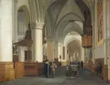 Job Adriaenszoon Berckheyde, Interior of the church of St. Bavo, Haarlem