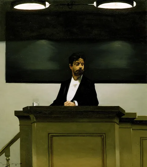 Harald Slott-Møller, Georg Brandes at the University in Copenhagen