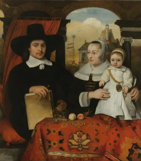 Barent Fabritius, Willem van der Helm (c 1625-75), Municipal Architect of Leiden, with his Wife Belytgen Cornelisdr van der Schelt (d 1661) and their Son Leendert (1622-64)
