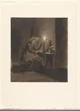 Barent Fabritius, Lezende jongen bij kaarslicht