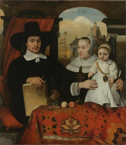 Barent Fabritius, Willem van der Helm (ca 1625-75). Municipal architect of Leiden, with his wife Belytgen Cornelisdr van de Schelt and their son Leendert