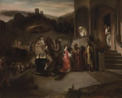 Barent Fabritius, Rebecca Welcomed by Abraham