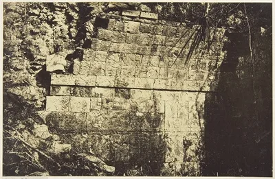 Désiré Charnay, Palais Du Cirque à Chichen-Itza, Intérieur d'une salle