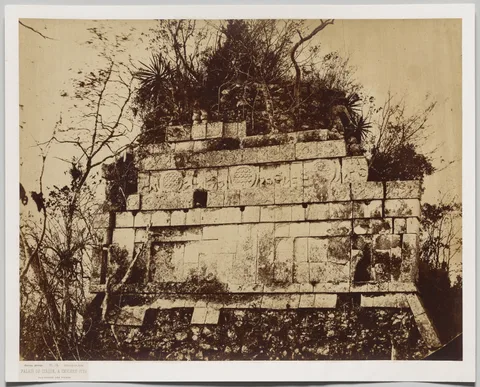 Désiré Charnay, Palace of the Circus at Chicen-Itza (bas relief of tigers)