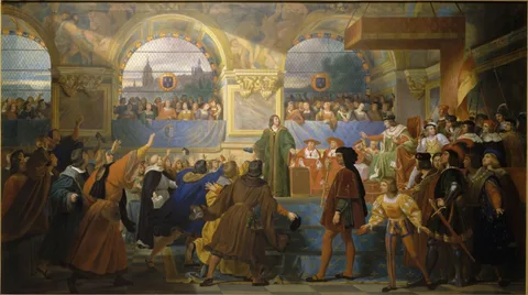 Michel Martin Drolling, Louis XII proclamé "Père du Peuple" aux États généraux tenus à Tours en 1506