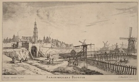 Reinier Nooms, Zaagmolen Gate (Saaghmeulens Poortie)