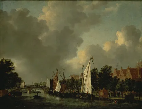 Reinier Nooms, The Prinsengraacht near the Reesluis in Amsterdam
