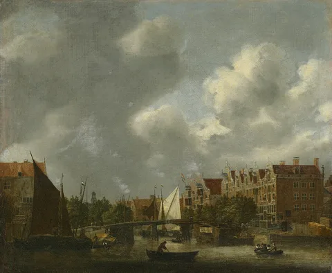 Reinier Nooms, Korte Prinsengracht seen from the IJ