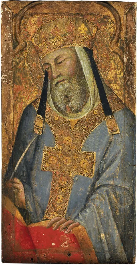 Bartolo di Fredi, A Papal Saint (Saint Gregory the Great?)