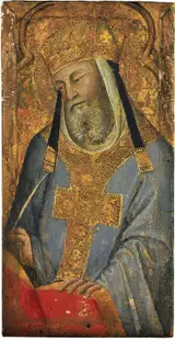 Bartolo di Fredi, A Papal Saint (Saint Gregory the Great?)