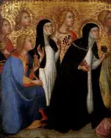 Bartolo di Fredi, Seven Saints in Adoration