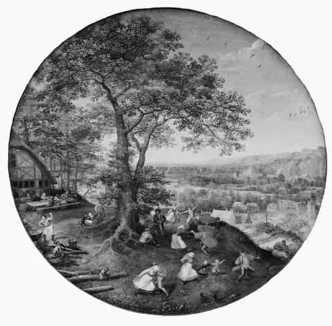 Lucas van Valckenborch, Peasants Making Merry (Kermis)