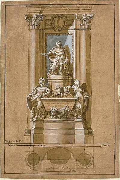 Pietro Bracci, Project for the Tomb of James III, the Old Pretender