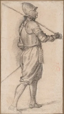 Bernardino Poccetti, Standing Soldier, Facing Right