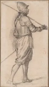 Bernardino Poccetti, Standing Soldier, Facing Right