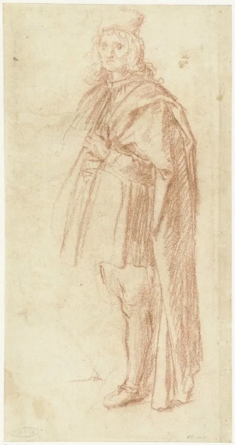 Bernardino Poccetti, Studie van een staande man