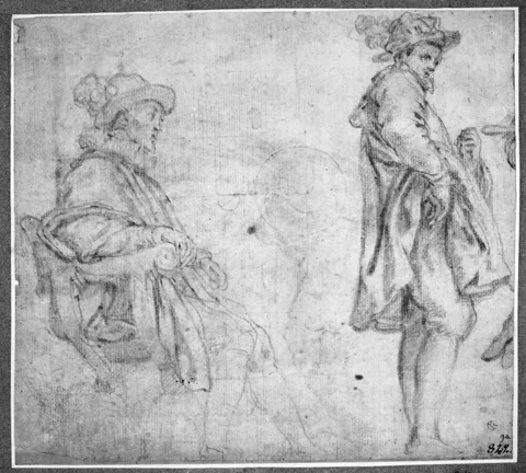 Bernardino Poccetti, Study of two men