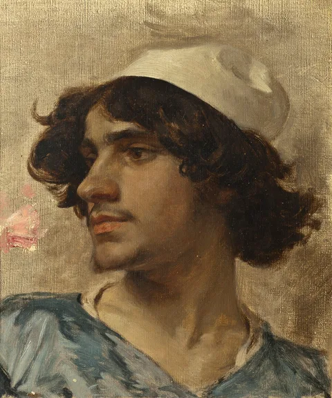 Charles Bargue, Head of Young man. Study