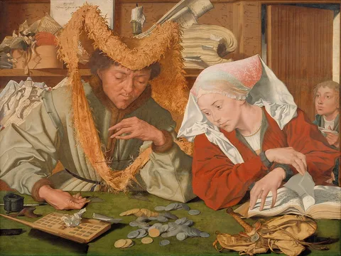 Marinus van Reymerswaele, The Merchant and his Wife
