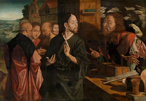Marinus van Reymerswaele, The Calling of Saint Matthew