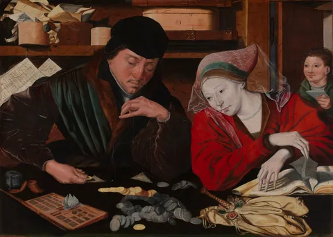 Marinus van Reymerswaele, The Banker and his Wife