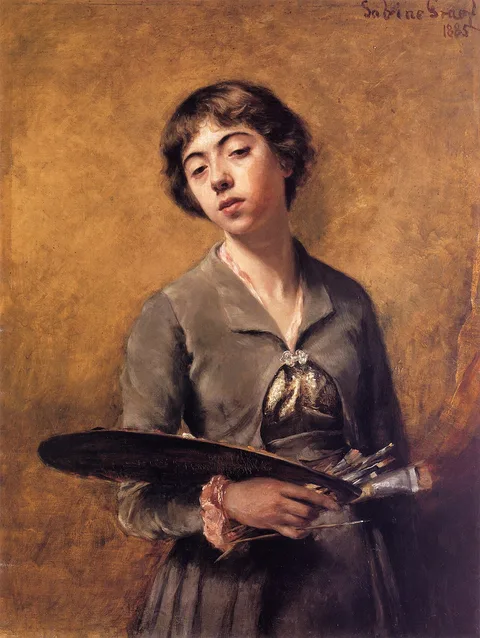 Sabine Lepsius, Self-portrait