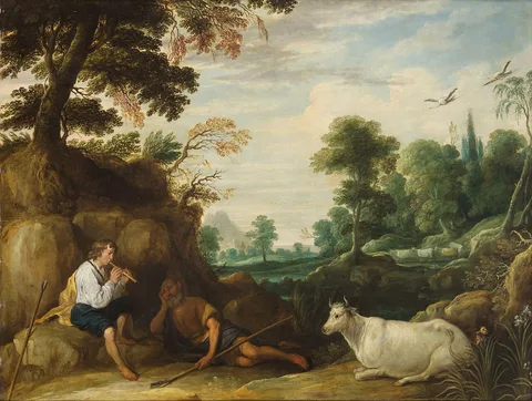 David Teniers the Elder, Mercury playing the flute for Argus