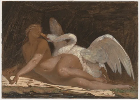 Adolphe Yvon, Leda and the Swan