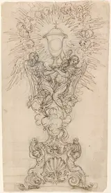 Giovanni Battista Foggini, A Monstrance with Two Angels Supporting a Chalice