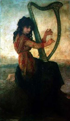 Ernest Hébert, Muse playing the harp