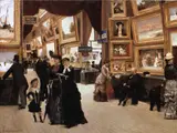Édouard Joseph Dantan, A Corner of the Salon in 1880