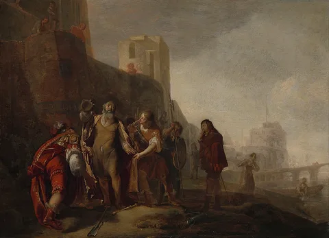 Nikolaus Knüpfer, The legates of Alexander the Great investing the gardener Abdalonymus with the insignia of the kingship of Sidon