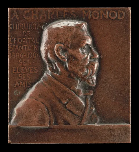 Alexandre Charpentier, Alexandre-Charles Monod, 1843-1921, Surgeon at L'Hôpital de St-Antoine [obverse]