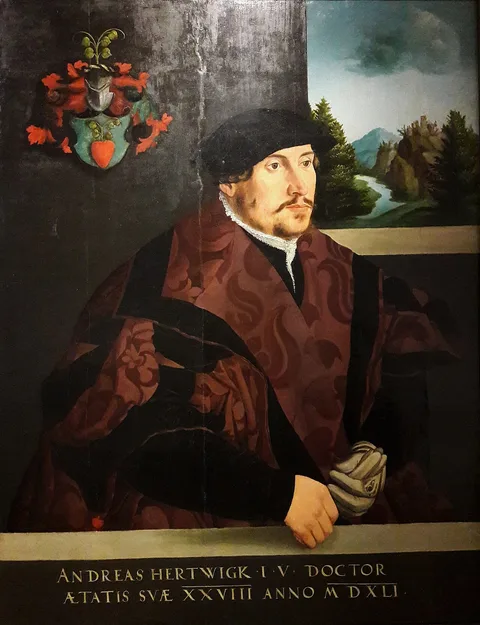 Hans Muelich, Portrait of Andreas Hertwigk, patrician of Wrocław.