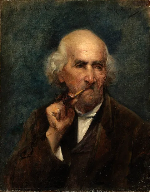 Ottilie Roederstein, Old Man with Pipe