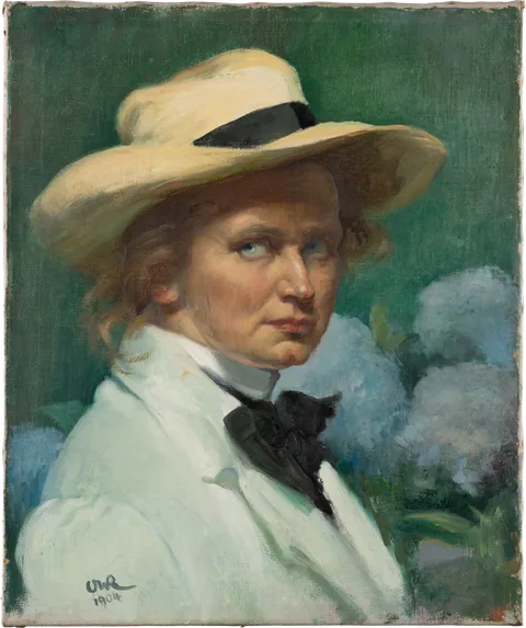 Ottilie Roederstein, Self-Portrait with a Hat