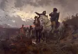 Otto Bache, The conspirators ride from Finderup after the murder of Eric Klipping St. Cecilia Night 1286