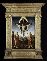 Timoteo Viti, The Holy Trinity with Saint John the Baptist and Saint Sebastian