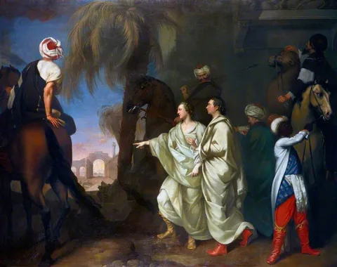 Gavin Hamilton, James Dawkins and Robert Wood Discovering the Ruins of Palmyra