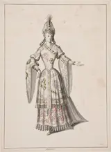 Jean Bérain the Elder, "Chinoise".Costume sketch