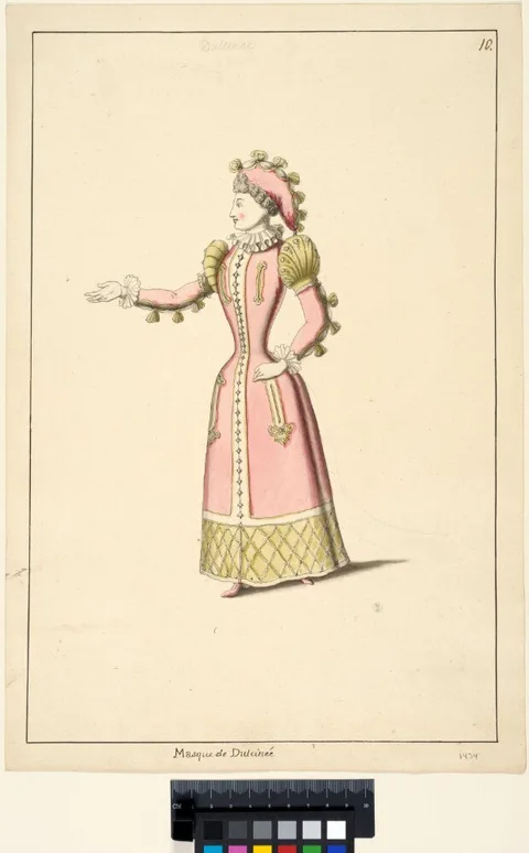 Jean Bérain the Elder, Costume Sketch, Dulcinea