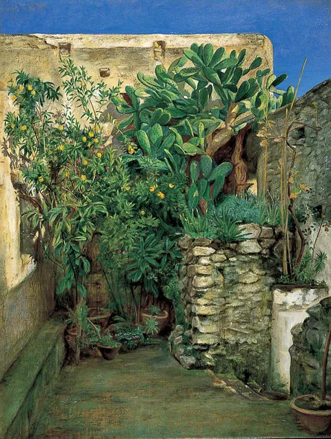 Henry Wallis, Corner of an Eastern Courtyard