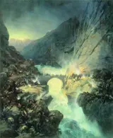 Alexander von Kotzebue, Crossing Over Devil's Bridge on 14 September 1799
