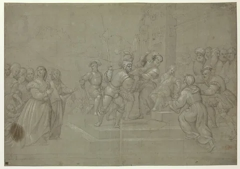 Pomponio Amalteo, Susannah and the Elders before Daniel