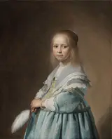 Johannes Cornelisz Verspronck, Portrait of a Girl Dressed in Blue