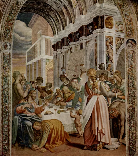 Antonio Campi, Anointing the Feet of Jesus in the House of Simon, the Pharisee