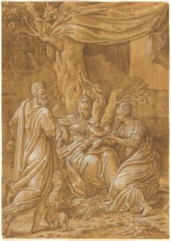 Antonio Campi, Virgin and Child with the Prophet Daniel and Mary Magdalene